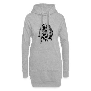 Boykin Spaniel Cool Portrait Chien Chien Wilsigns - Sweat-shirt à capuche long Femme - gris chiné - Devant