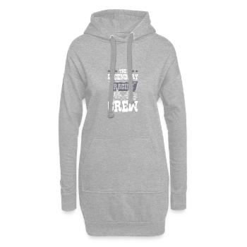 Équipage de course - Sweat-shirt à capuche long Femme - gris chiné - Devant