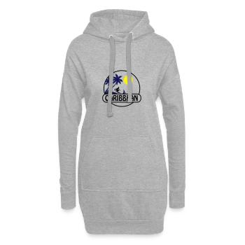 Caraïbes 02 - Sweat-shirt à capuche long Femme - gris chiné - Devant