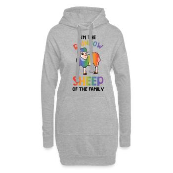 I'm The Rainbow Sheep In The Family Lesbian Love G - Hoodie-Kleid - Grau meliert - Vorne