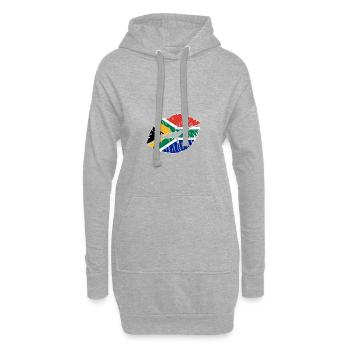 Afrique du Sud - Sweat-shirt à capuche long Femme - gris chiné - Devant