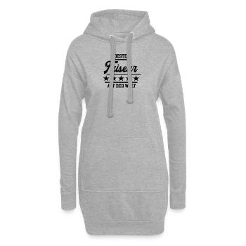 Bester Friseur Weltbester Frisör Haarstylist - Hoodie-Kleid - Grau meliert - Vorne