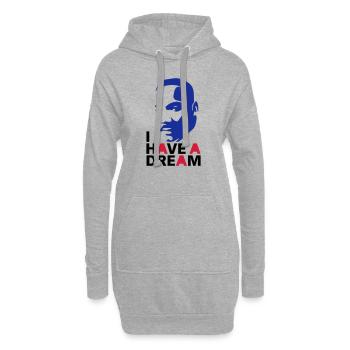 MARTIN LUTHER KING - Hoodie-Kleid - Grau meliert - Vorne