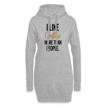 Coffee - Hoodie-Kleid - Grau meliert - Vorne