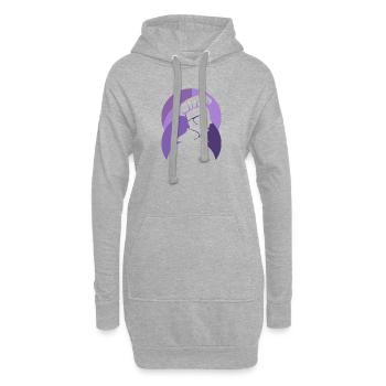 Cuisine Chef étoilé - Sweat-shirt à capuche long Femme - gris chiné - Devant