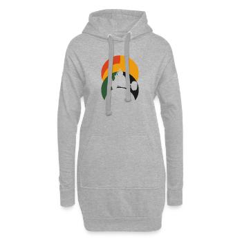 Autocross Flitzer - Hoodie-Kleid - Grau meliert - Vorne
