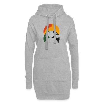Autocross Flitzer Auto - Hoodie-Kleid - Grau meliert - Vorne