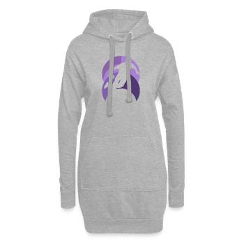 Bowling Bowlen Kegel - Hoodie-Kleid - Grau meliert - Vorne