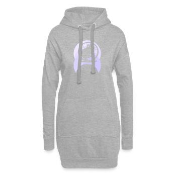 Hamster Nagetier Haustier - Hoodie-Kleid - Grau meliert - Vorne