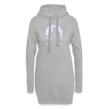 DJ Shuffle - Hoodie-Kleid - Grau meliert - Vorne
