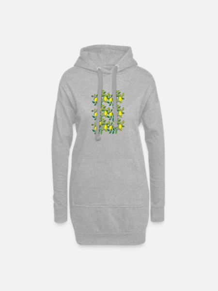 zitronenbaum - Hoodie-Kleid - Grau meliert