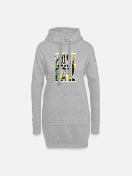 BASEBALL - Hoodie Dress - heather grey