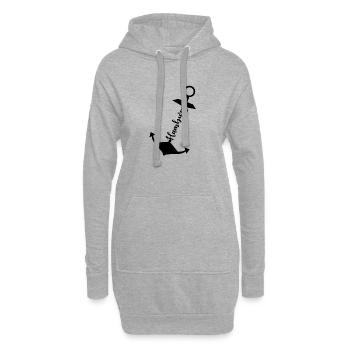 Anker Hambourg - Sweat-shirt à capuche long Femme - gris chiné - Devant