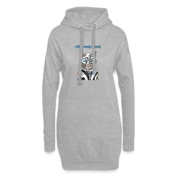 Souris de la Voie lactée - Sweat-shirt à capuche long Femme - gris chiné - Devant