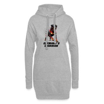 Chiens Rottweiler, design allemand - Sweat-shirt à capuche long Femme - gris chiné - Devant