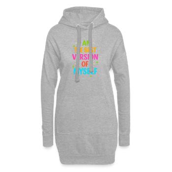 Selbstvertrauen Stärkung Grafik T-Shirt - Hoodie-Kleid - Grau meliert - Vorne