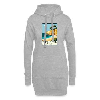 Figueira Küste Portugal - Hoodie-Kleid - Grau meliert - Vorne