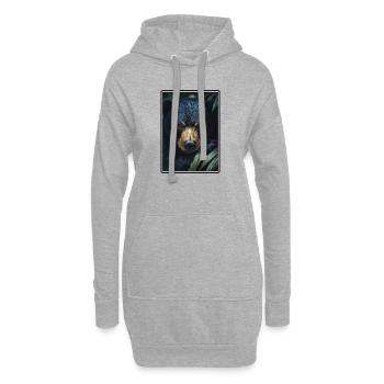 Ours du Soleil Ours Malais - Sweat-shirt à capuche long Femme - gris chiné - Devant