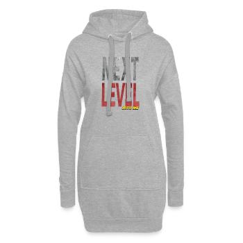 Wirkungsvolles Design - Hoodie-Kleid - Grau meliert - Vorne