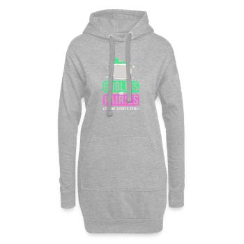 Halloween Gender Reveal - Hoodie-Kleid - Grau meliert - Vorne