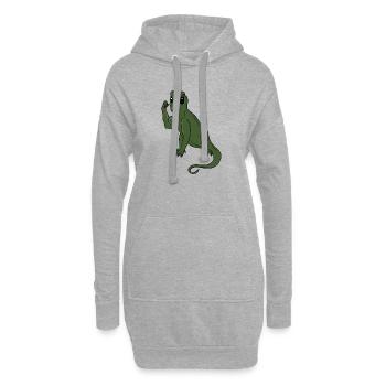 Green Lizard Flex - Hoodie-Kleid - Grau meliert - Vorne