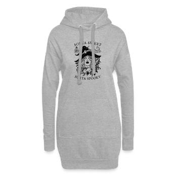 Sweet Variety Spooky - Magic Girl Witch - Sweat-shirt à capuche long Femme - gris chiné - Devant