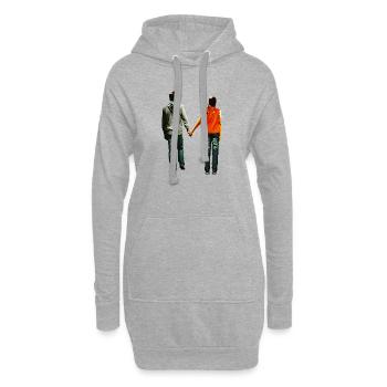 Love - Graphique You Complete Me - Sweat-shirt à capuche long Femme - gris chiné - Devant