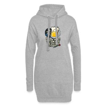 Sport de fléchettes - Sweat-shirt à capuche long Femme - gris chiné - Devant