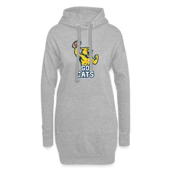 Mascotte Wild Cats Football Go Cats Conception de la puissance - Sweat-shirt à capuche long Femme - gris chiné - Devant