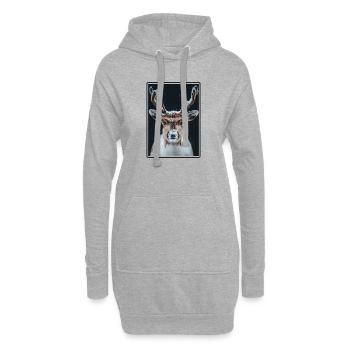 Rentiere Rentier - Hoodie-Kleid - Grau meliert - Vorne