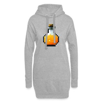 Potion Pixel-Art-Stil retro 8-Bit - Hoodie-Kleid - Grau meliert - Vorne