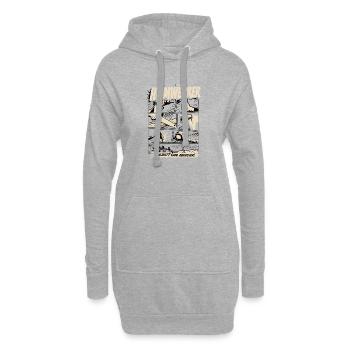 Projet d’amélioration de la maison plutôt qu’aventure - Sweat-shirt à capuche long Femme - gris chiné - Devant