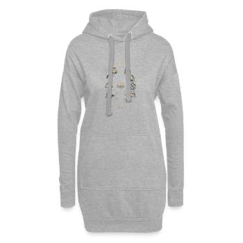 Odyssey Voiles des Héros - Sweat-shirt à capuche long Femme - gris chiné - Devant