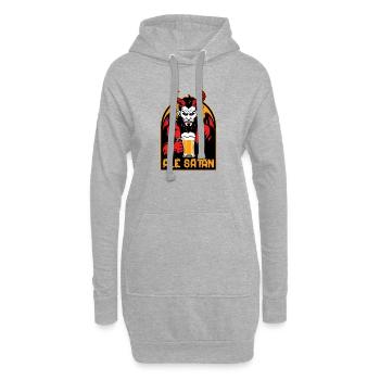 Ale Satan - Hoodie-Kleid - Grau meliert - Vorne