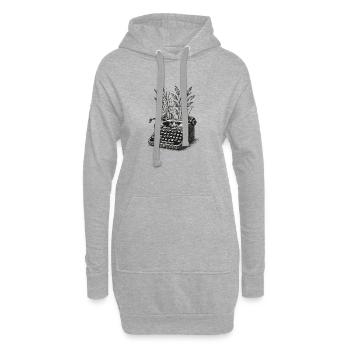 Living Letters - Hoodie Dress - heather grey - Front