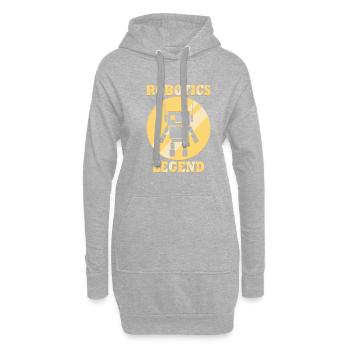 Robotics Legend Funny Quote Mechanic Engineer - Hoodie Dress - heather grey - Front