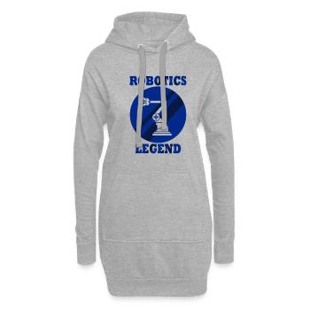 Ingénieur en mécanique électronique, robotique - Sweat-shirt à capuche long Femme - gris chiné - Devant