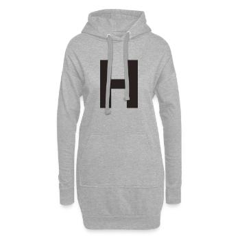 H - Hoodie-Kleid - Grau meliert - Vorne