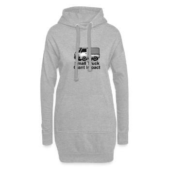 Petit camion Giant Impact Compact Kei Automotive - Sweat-shirt à capuche long Femme - gris chiné - Devant