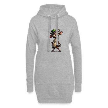 Cerf Leprechaun St Patrick Animal de la forêt irlandaise - Sweat-shirt à capuche long Femme - gris chiné - Devant