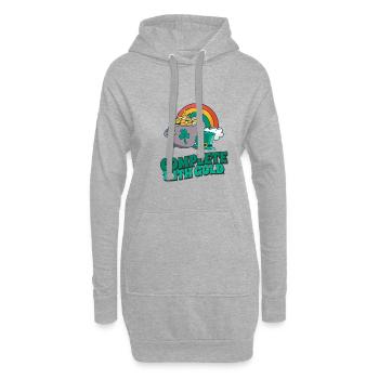 Complete with Gold - Rainbow and Fortune Inspired - Hoodie-Kleid - Grau meliert - Vorne