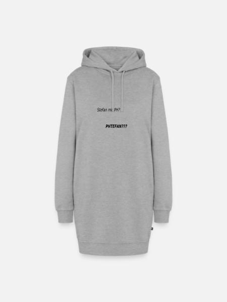 Stephan mit PH? - Hoodie-Kleid - Grau meliert