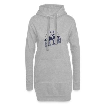 randonnée GRTMB GR tmb tour du mont blanc - Sweat-shirt à capuche long Femme - gris chiné - Devant