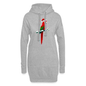 Weihnachtlicher Ara - Hoodie-Kleid - Grau meliert - Vorne