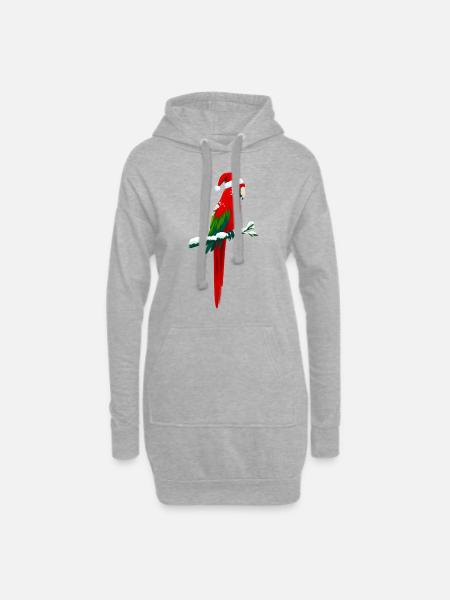 Weihnachtlicher Ara - Hoodie-Kleid - Grau meliert