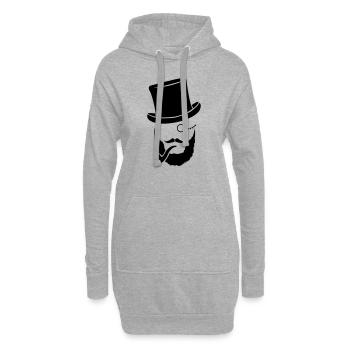 sir_11 - Hoodie-Kleid - Grau meliert - Vorne