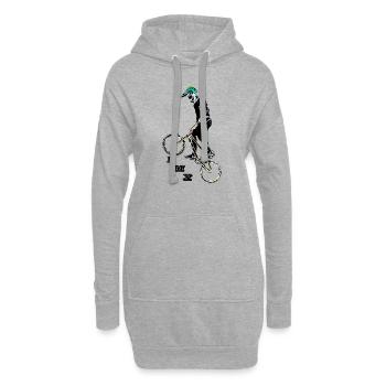 BMX - Hoodie-Kleid - Grau meliert - Vorne