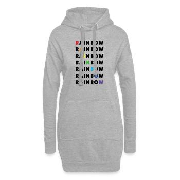 rainbow - Hoodie-Kleid - Grau meliert - Vorne