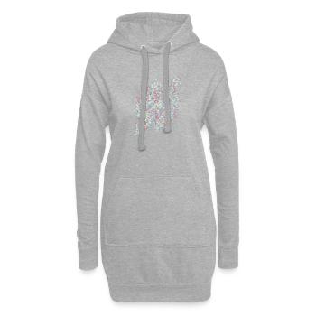 confetti,colorful,dots,abstract - Hoodie Dress - heather grey - Front