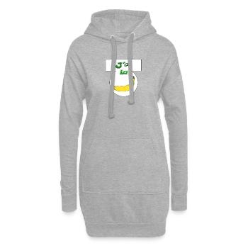 Ich bin Banane - Hoodie-Kleid - Grau meliert - Vorne